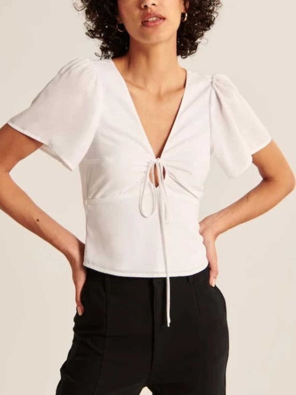 Abercrombie & Fitch Keyhole Strappy Blouse